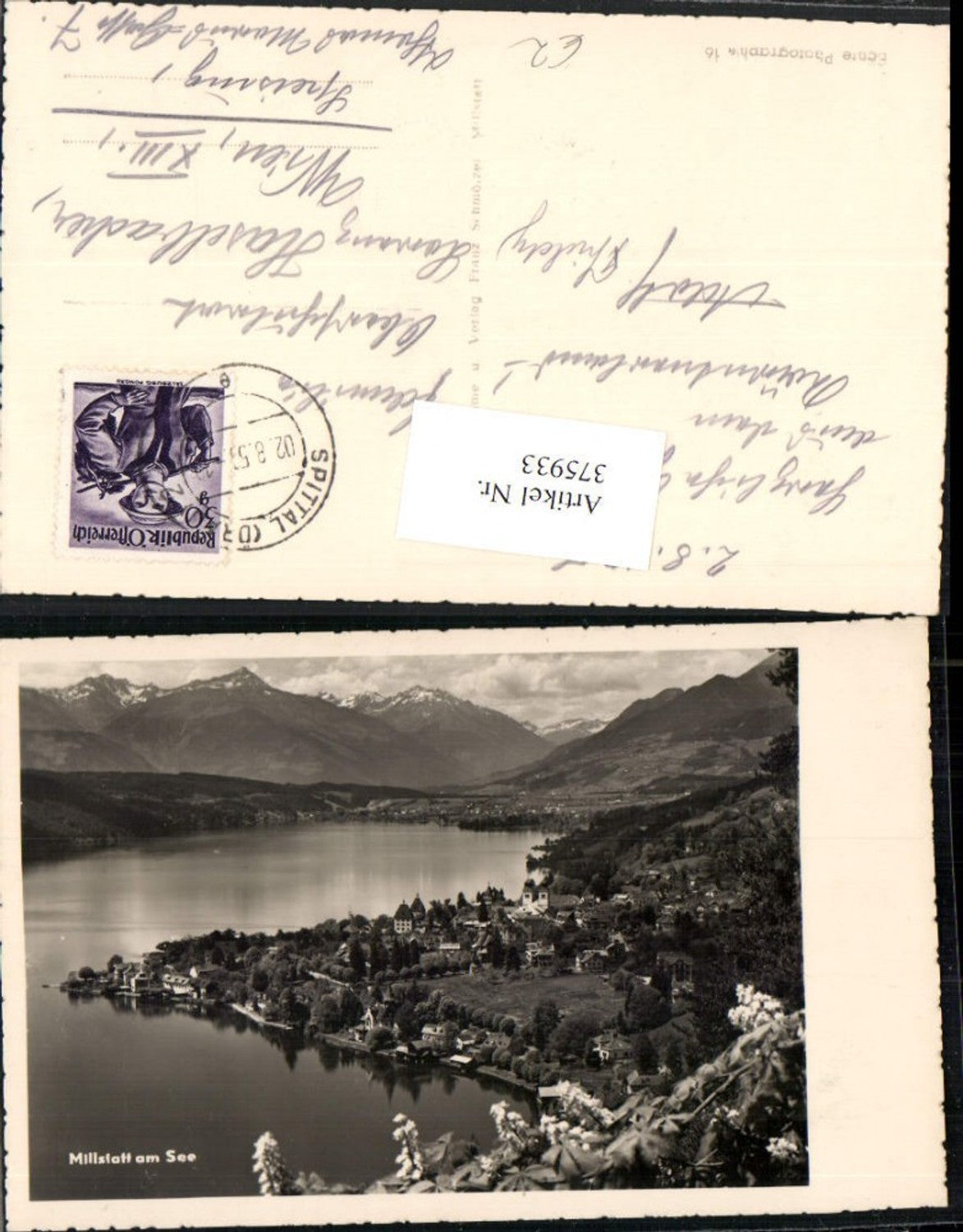 375933,Millstatt am See Totale Bergkulisse
