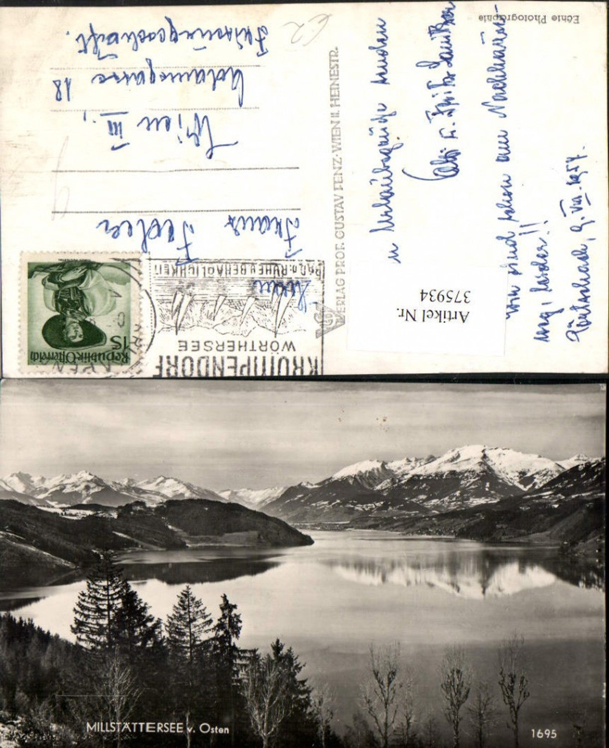 375934,Millstättersee See b. Millstatt Seeboden Bergkulisse