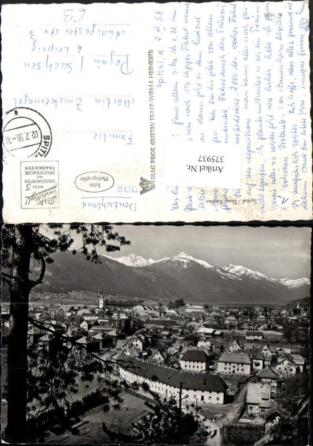 375937,Spittal an d. Drau Totale Bergkulisse