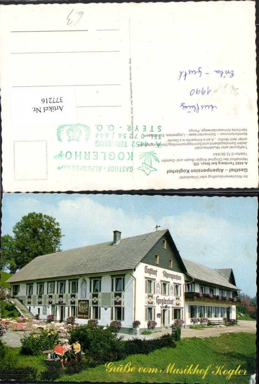 377216,Ternberg b. Steyr Gasthof Alpenpension Koglerhof