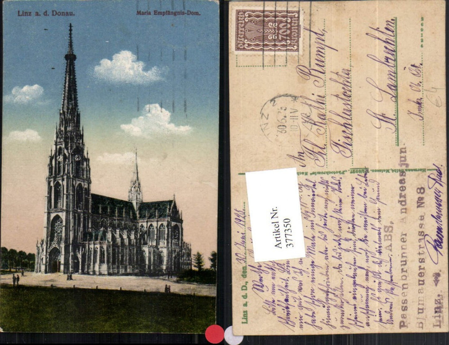 377350,Linz an d. Donau Maria Empfängnis-Dom Kirche