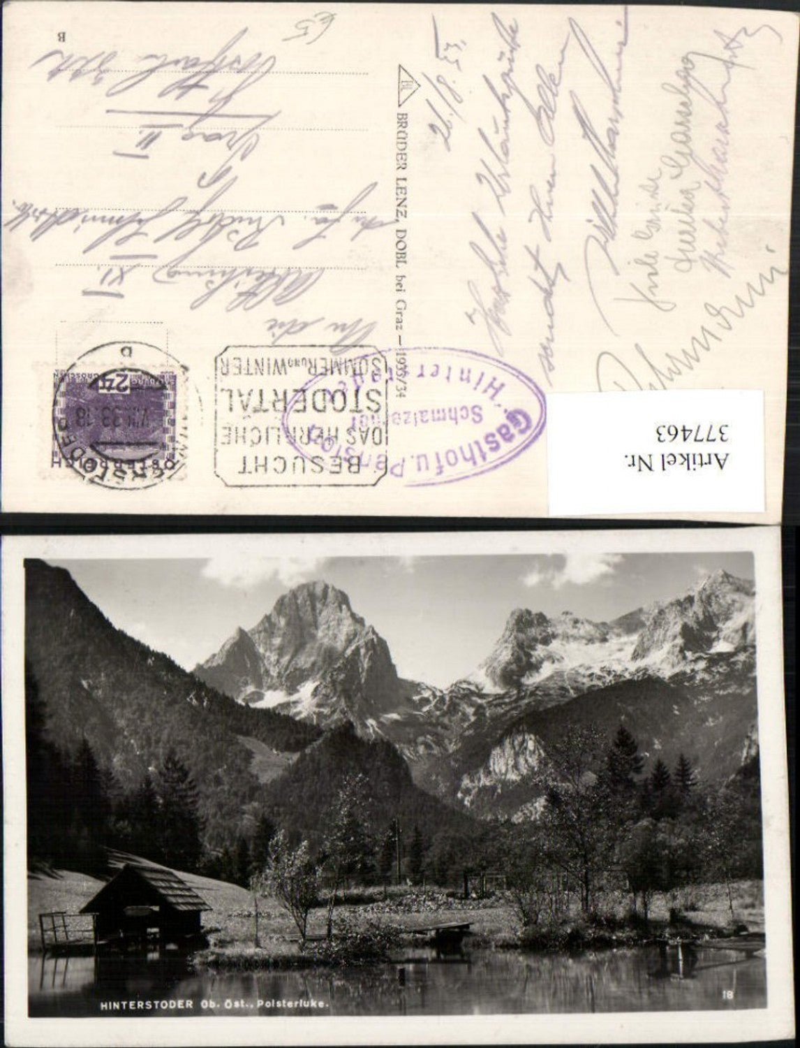 377463,Hinterstoder Polsterluke Bergkulisse