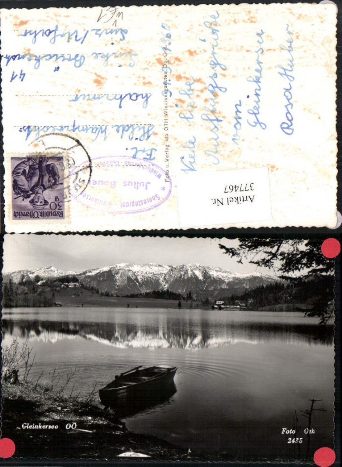 377467,Gleinkersee See b. Spital am Pyhrn Bergkulisse pub Foto Oth 2435