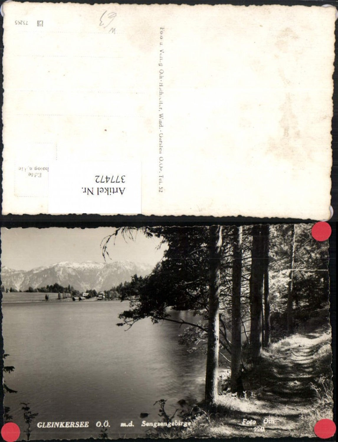 377472,Gleinkersee See b. Spital am Pyhrn m. Sengsengebirge Bergkulisse pub Foto Oth 2241