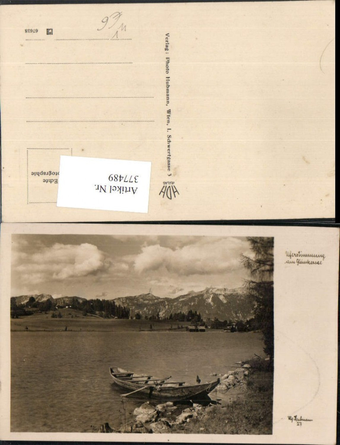 377489,Gleinkersee See b. Spital am Pyhrn Ruderboot Bergkulisse pub Foto Hubmann 27