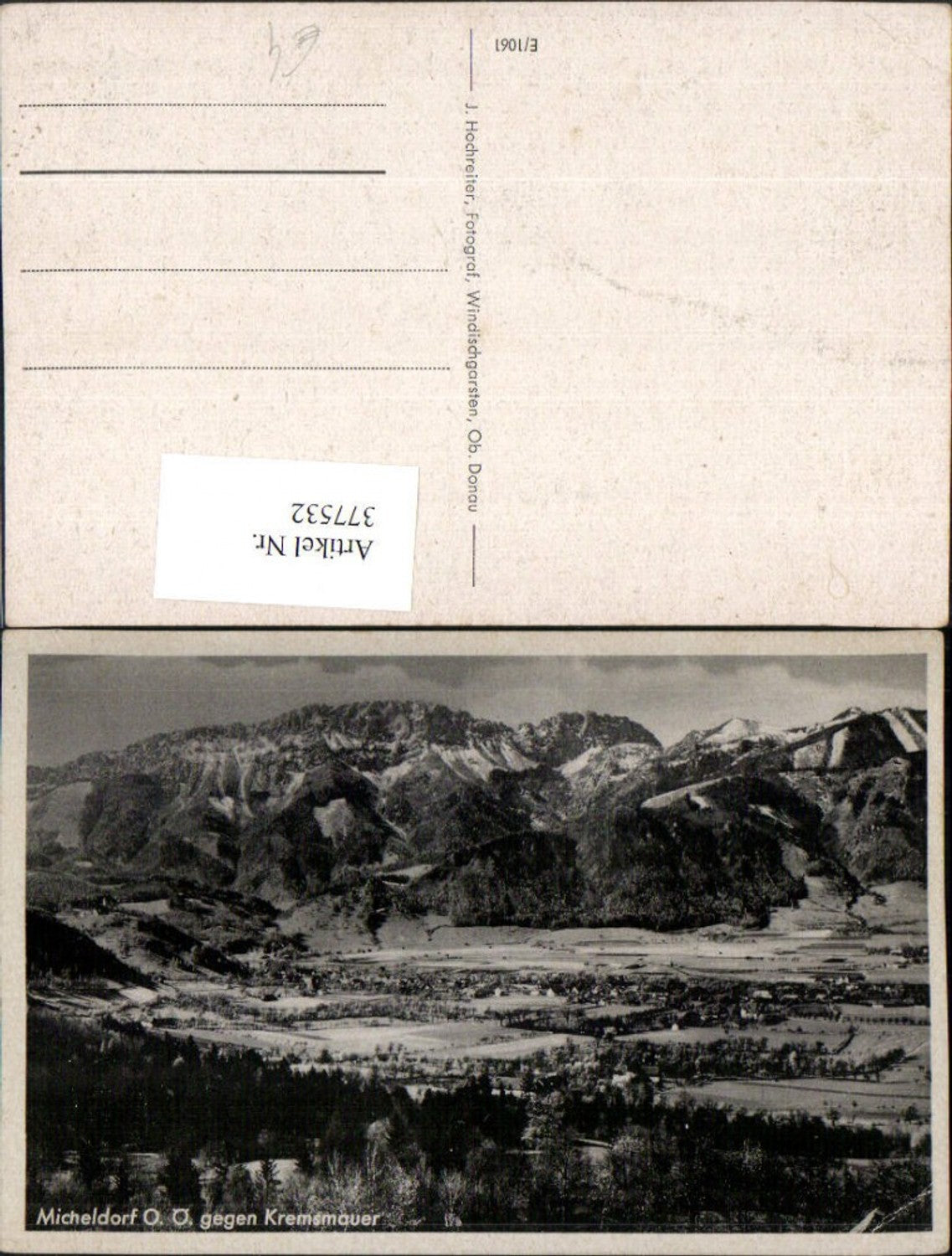 377532,Micheldorf Totale geg. Kremsmauer Bergkulisse