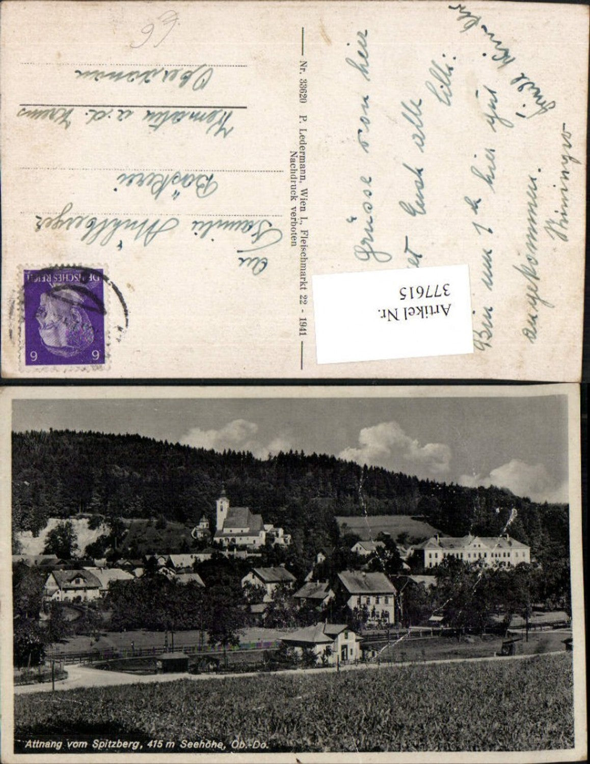 377615,Attnang Totale vom Spitzberg