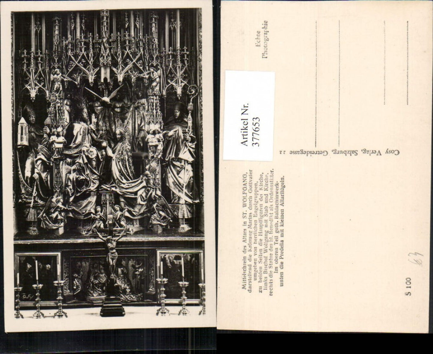 377653,St. Wolfgang Kirche Mittelschrein des Altars pub Cosy