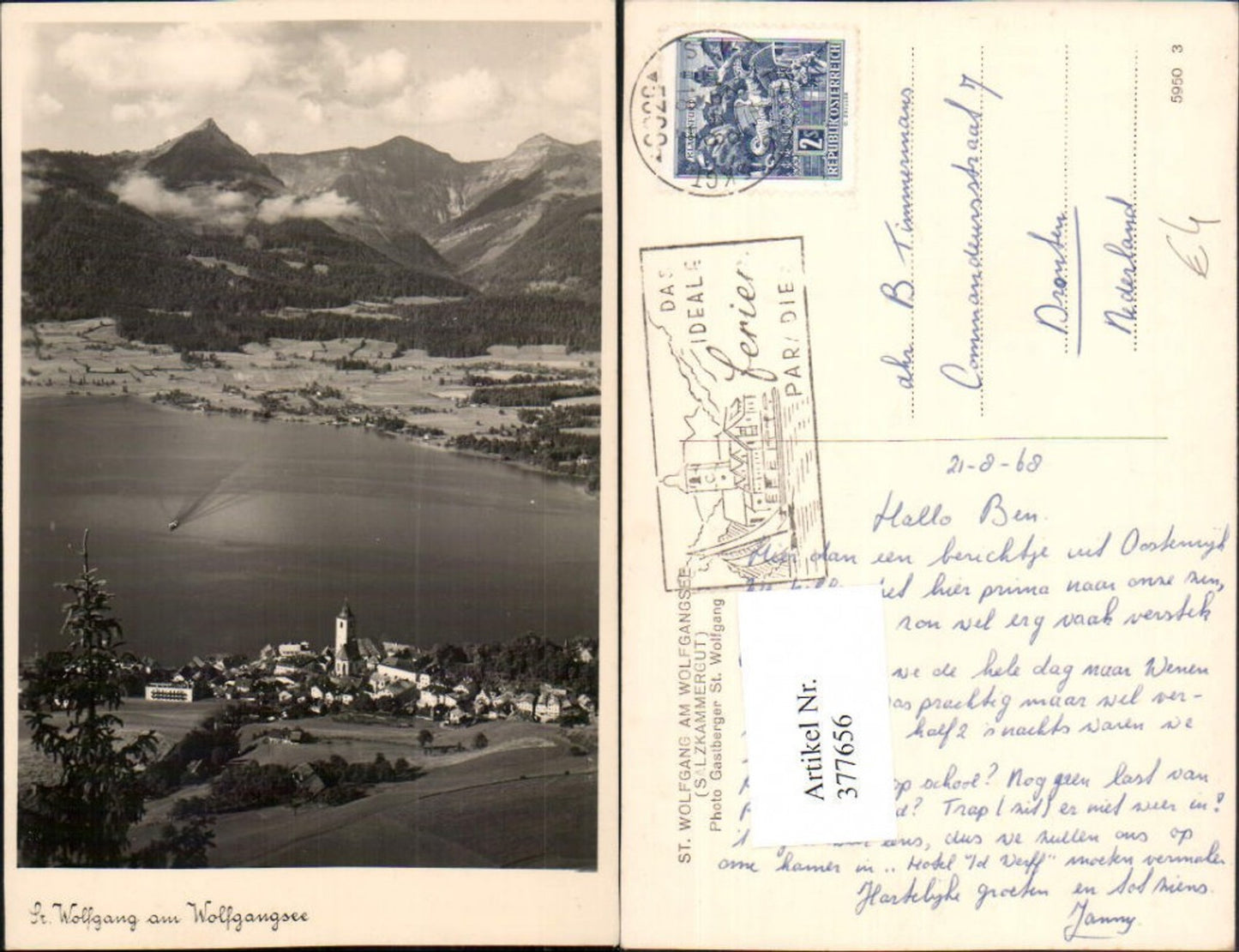 377656,St. Wolfgang am Wolfgangsee Totale Bergkulisse