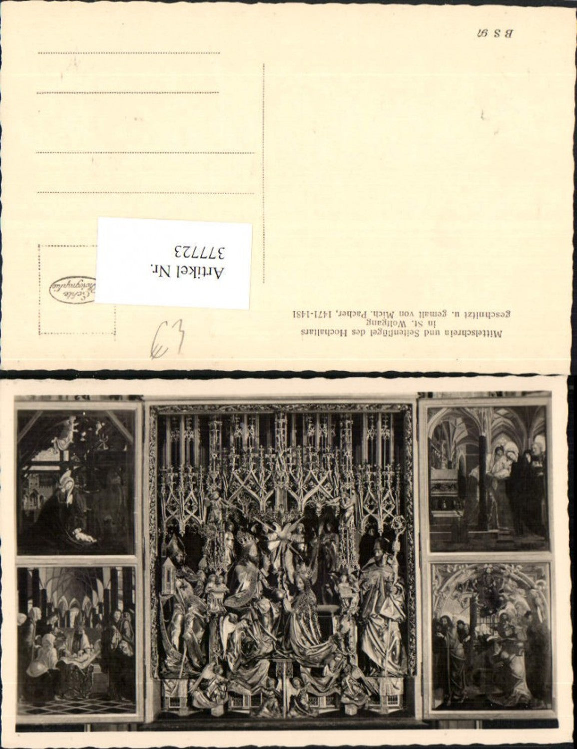 377723,St. Wolfgang Hochaltar Seitenflügel Mittelschrein