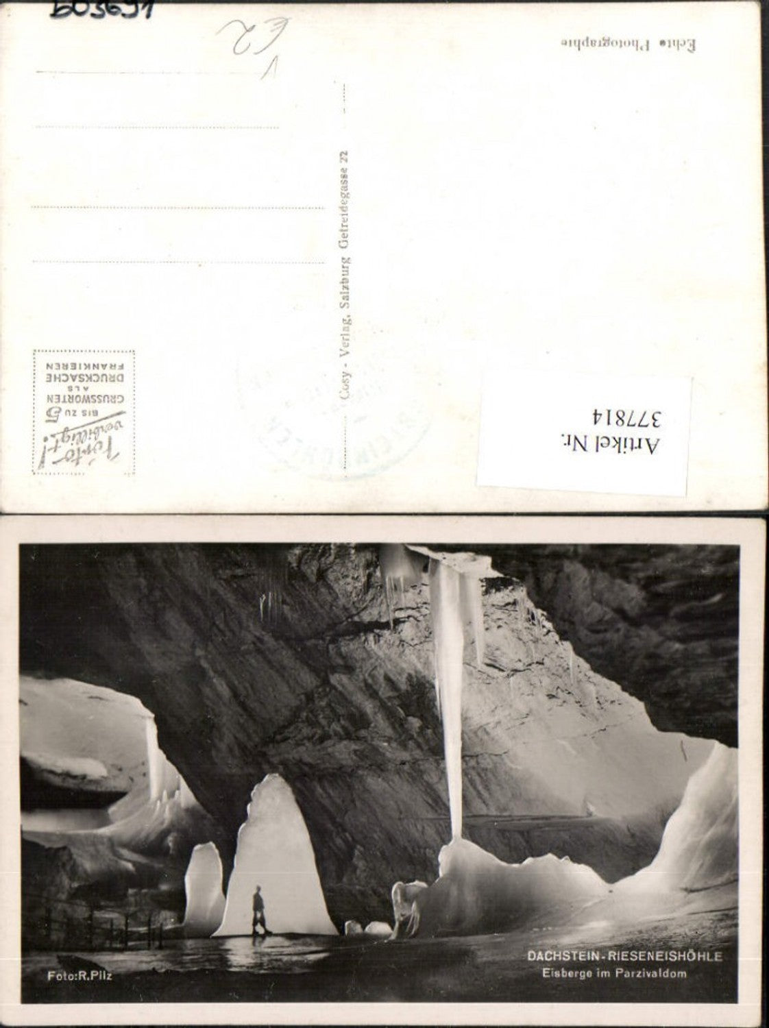 377814,Dachstein Rieseneishöhle b. Obertraun Eisberge im Parzivaldom pub Cosy