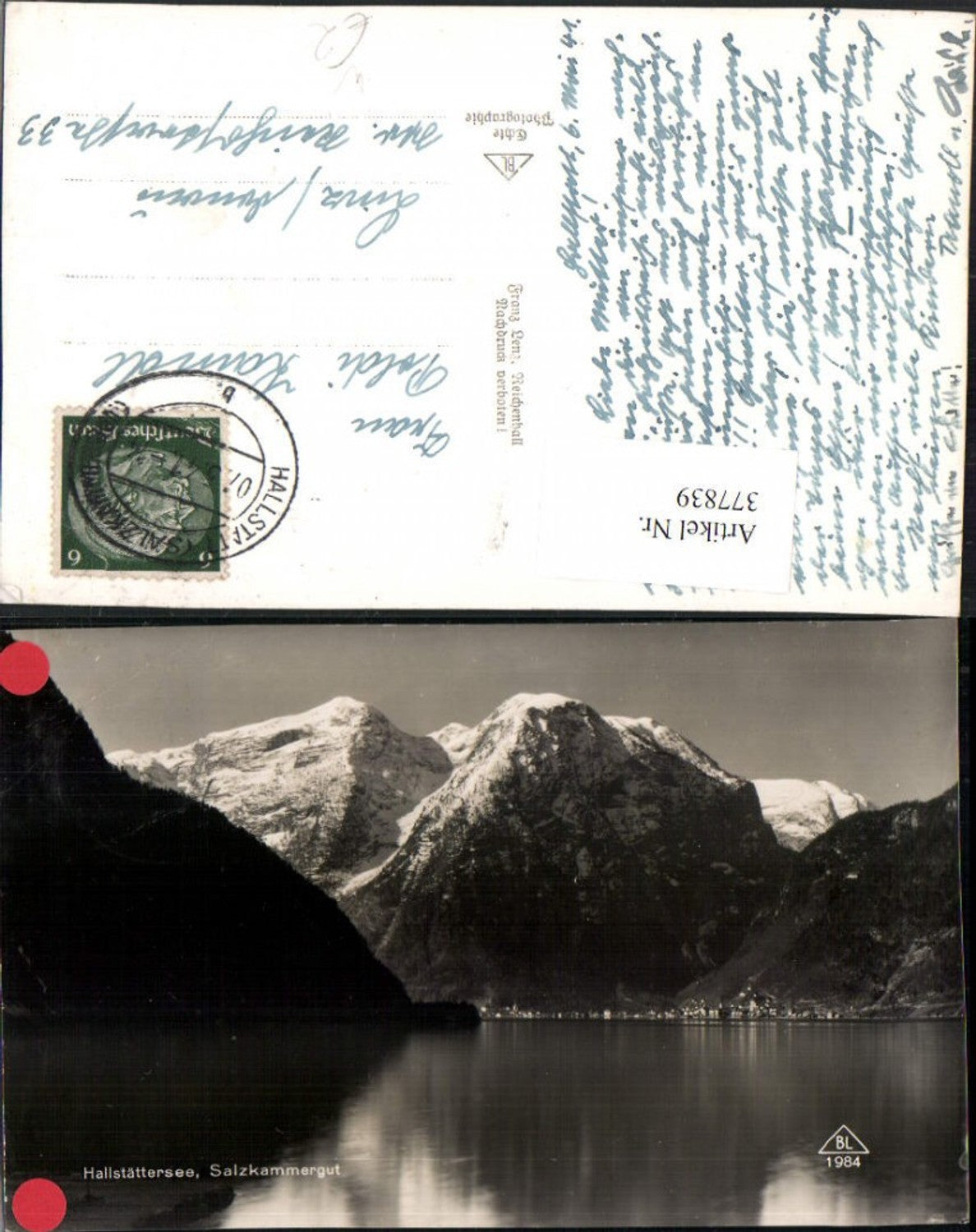 377839,Hallstättersee See m. Hallstatt Bergkulisse