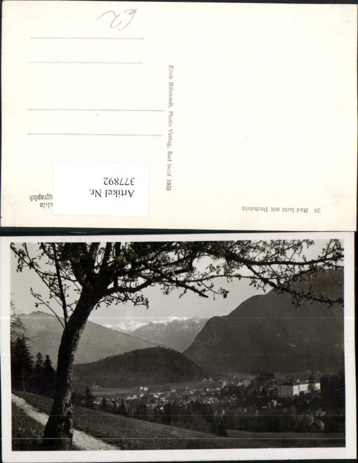 377892,Bad Ischl Teilansicht m. Dachstein Bergkulisse