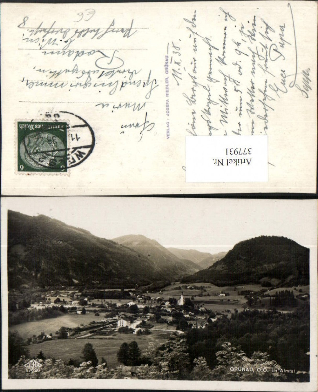 377931,Grünau im Almtal Totale Bergkulisse