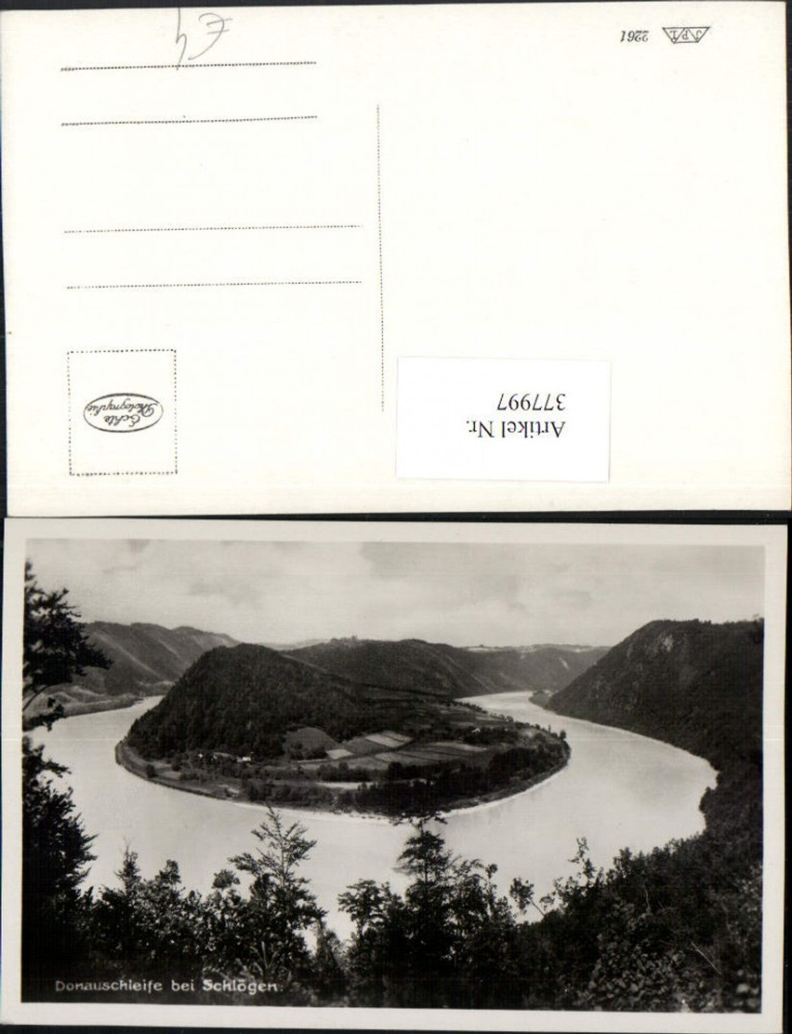 377997,Donauschleife Schlinge b. Schlögen Haibach ob d. Donau