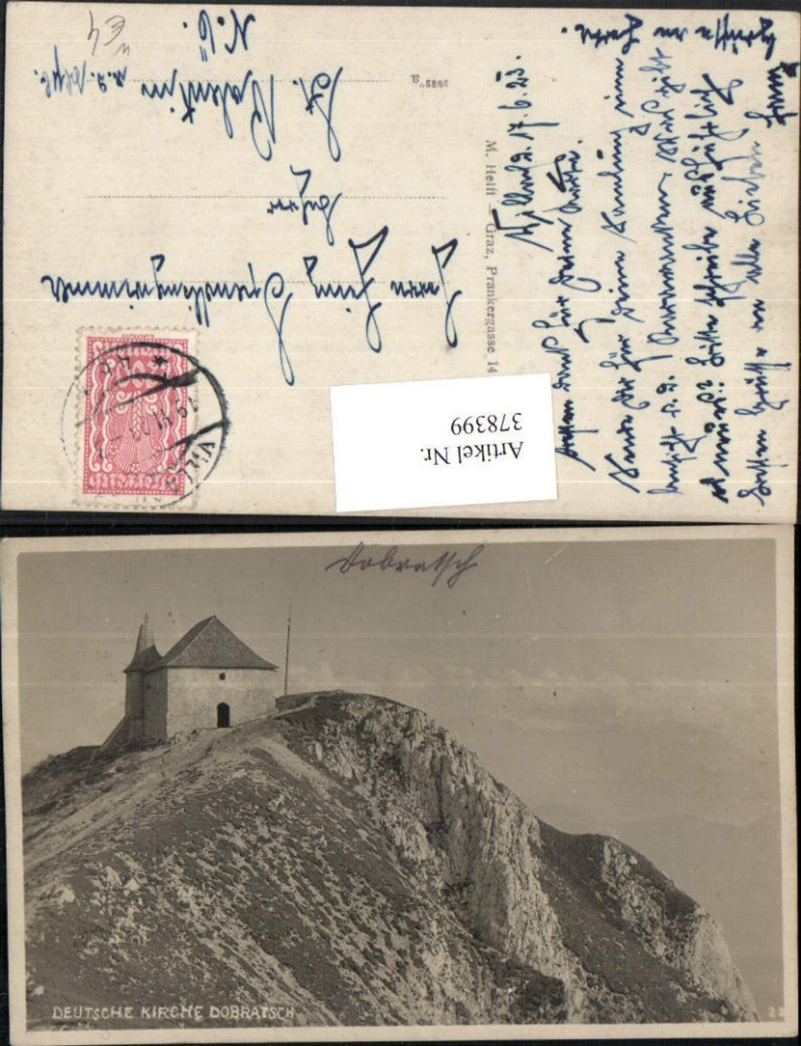 378399,Dobratsch b. Bad Bleiberg Deutsche Kirche
