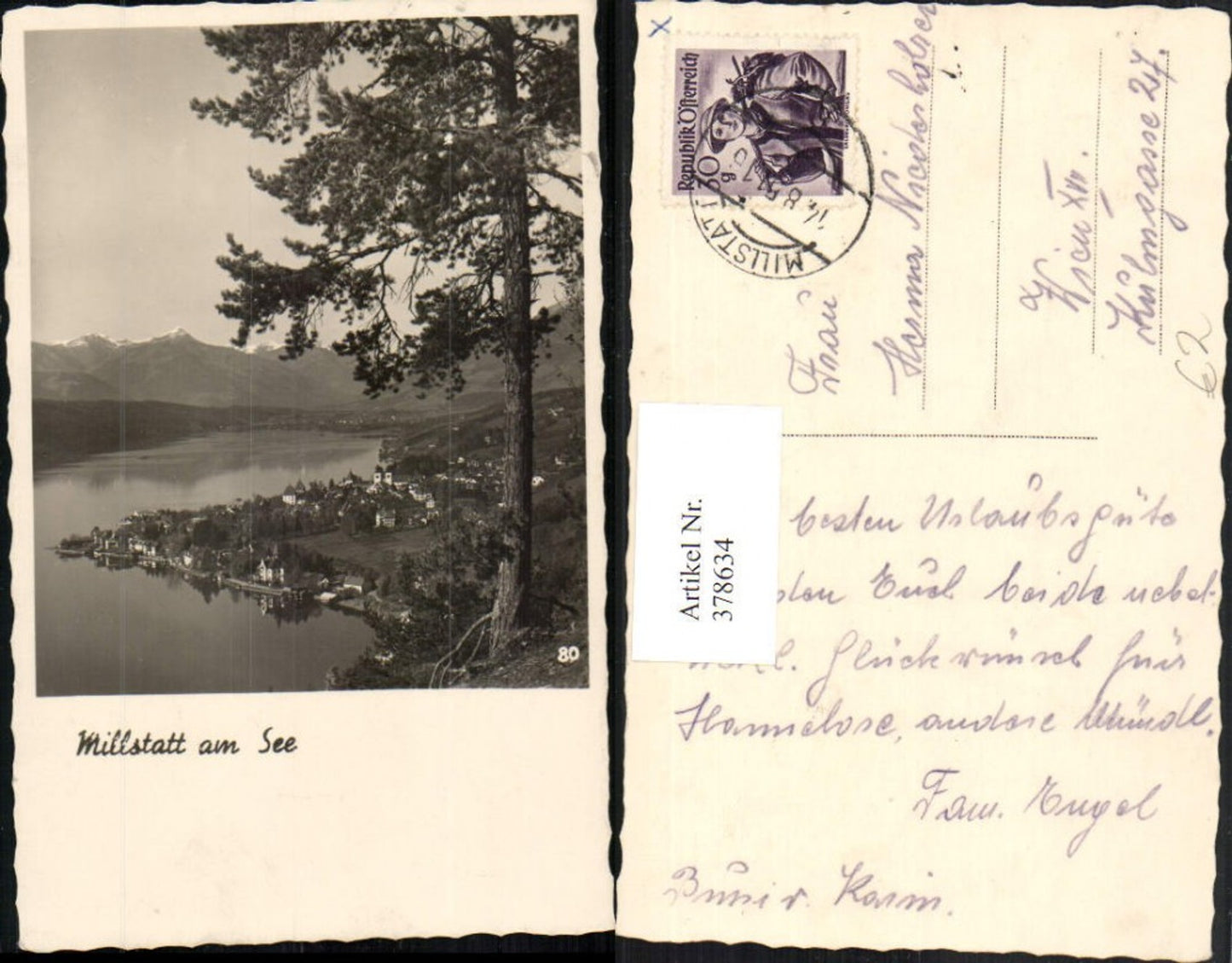378634,Millstatt am See Totale Bergkulisse