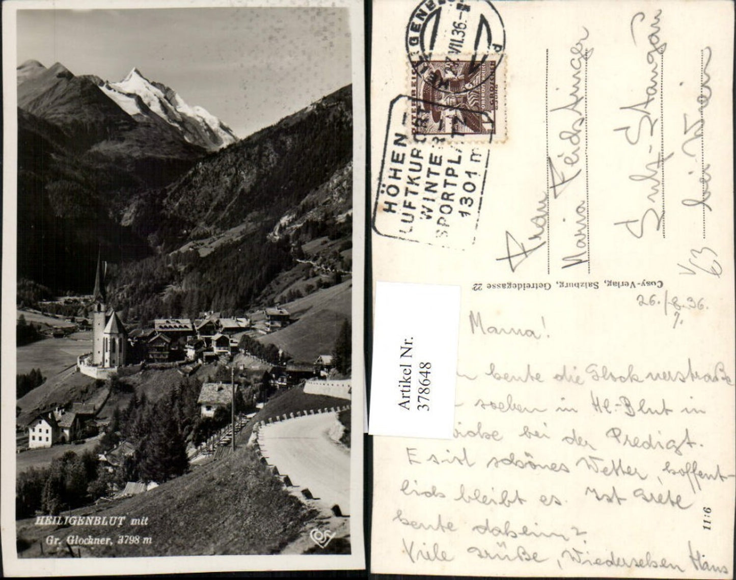 378648,Heiligenblut Totale m. Großglockner Bergkulisse pub Cosy