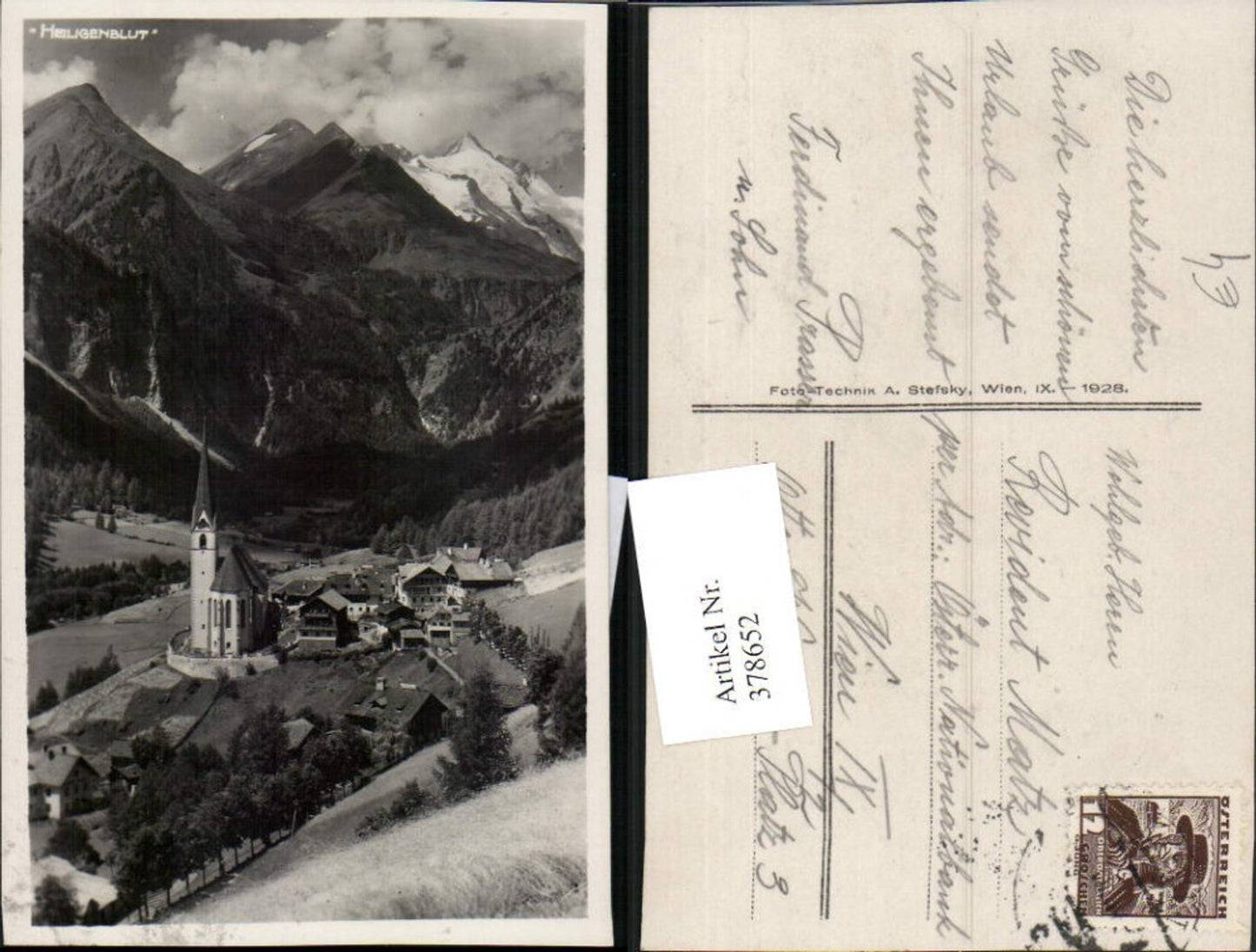 378652,Heiligenblut Totale Bergkulisse