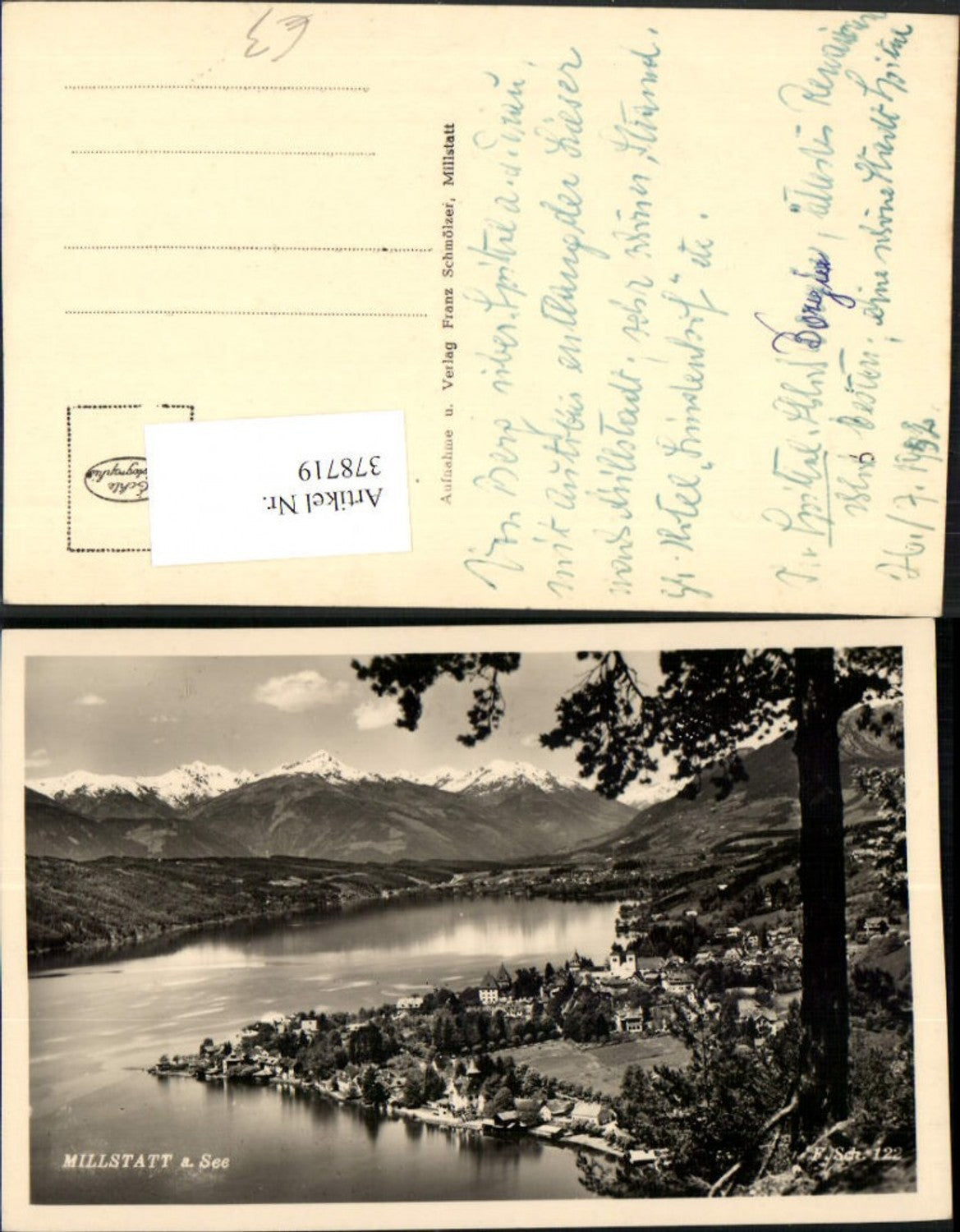 378719,Millstatt am See Totale Bergkulisse