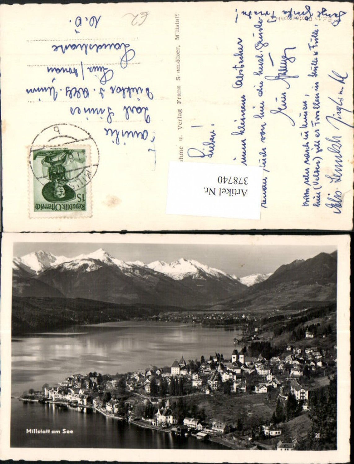 378740,Millstatt am See Totale Bergkulisse