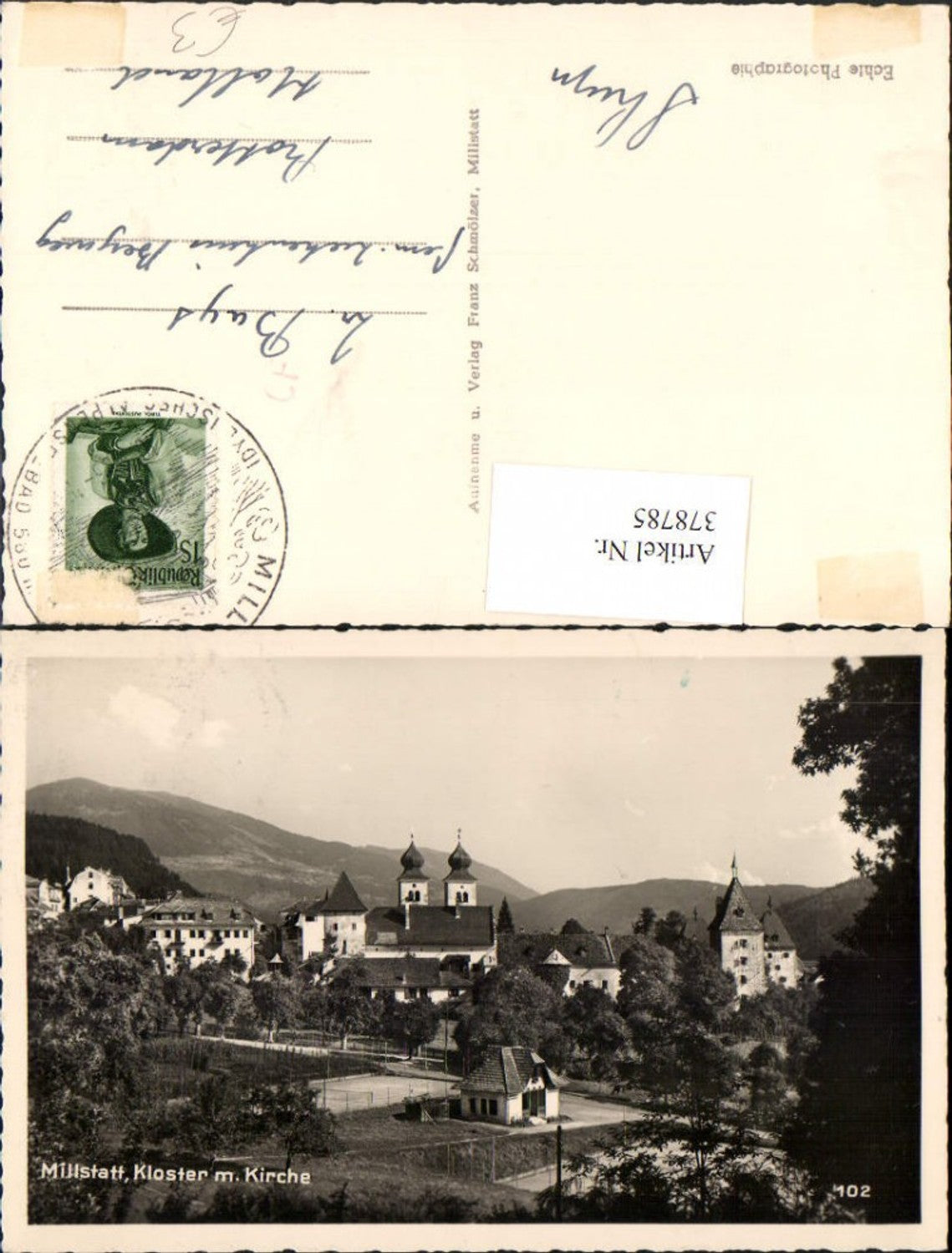 378785,Millstatt am See Teilansicht Kloster Kirche