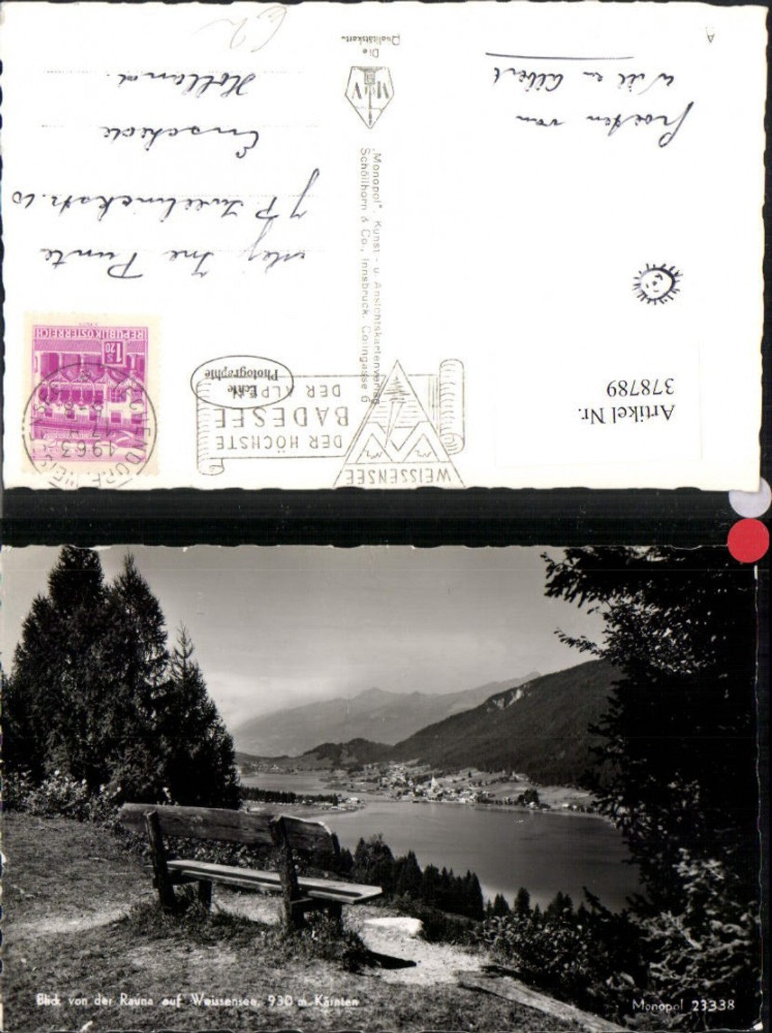 378789,Blick von d. Rauna auf Weißensee Totale