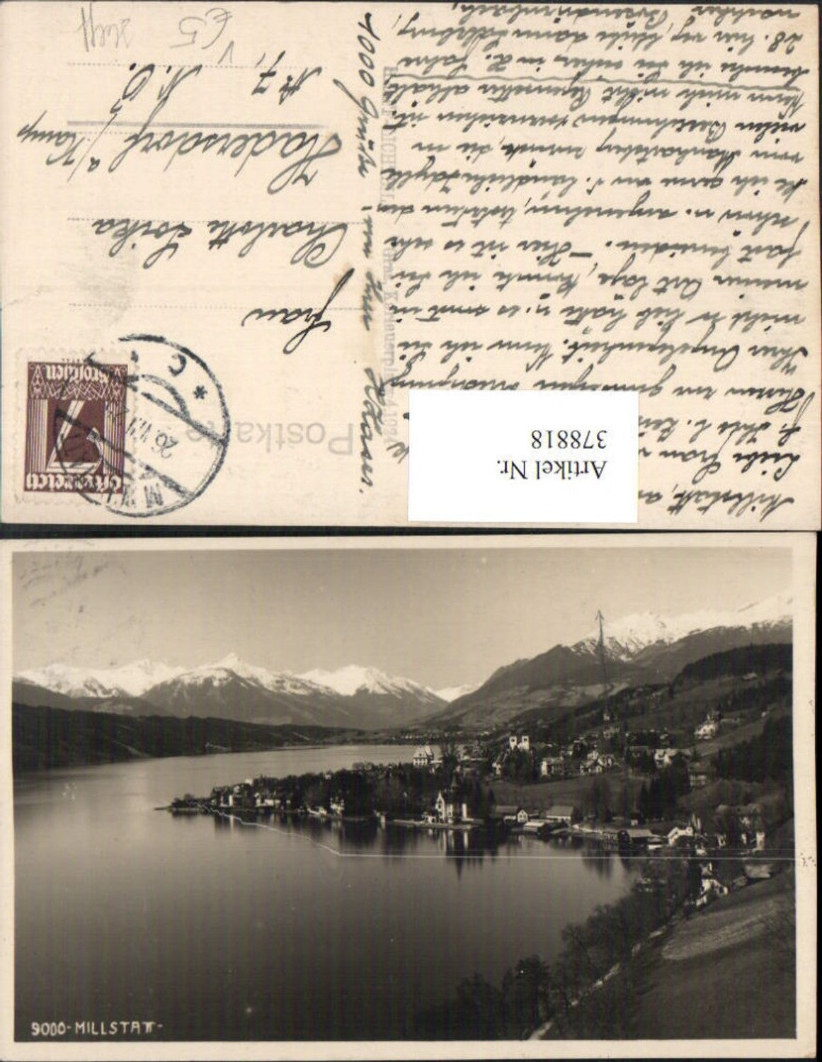 378818,Millstatt am See Totale Bergkulisse pub Helff Graz 9000