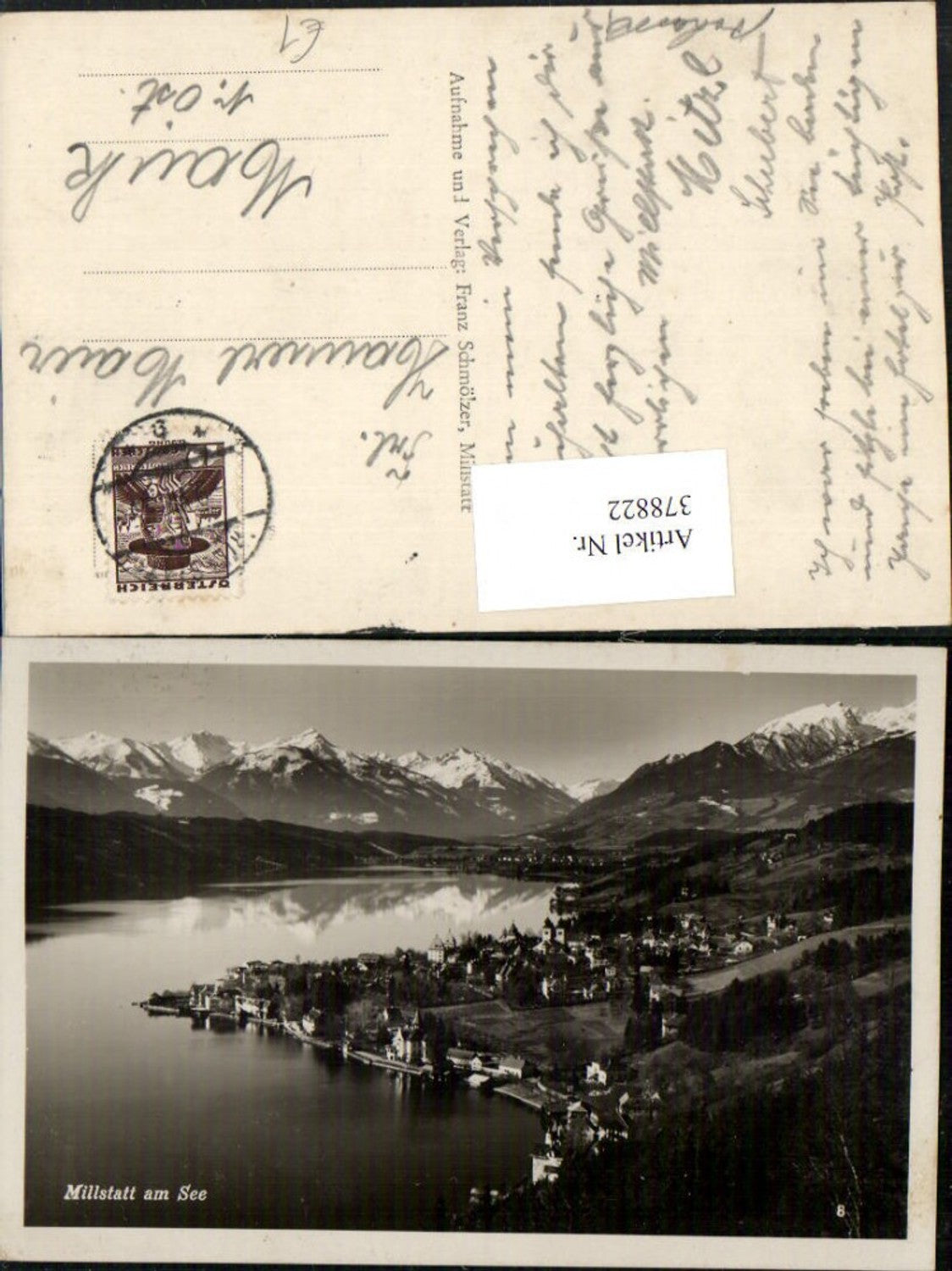 378822,Millstatt am See Totale Bergkulisse
