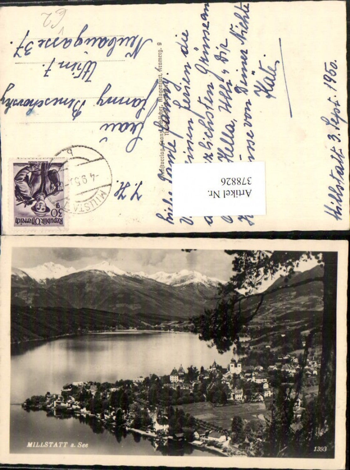 378826,Millstatt am See Totale Bergkulisse pub Franz Schilcher 1393