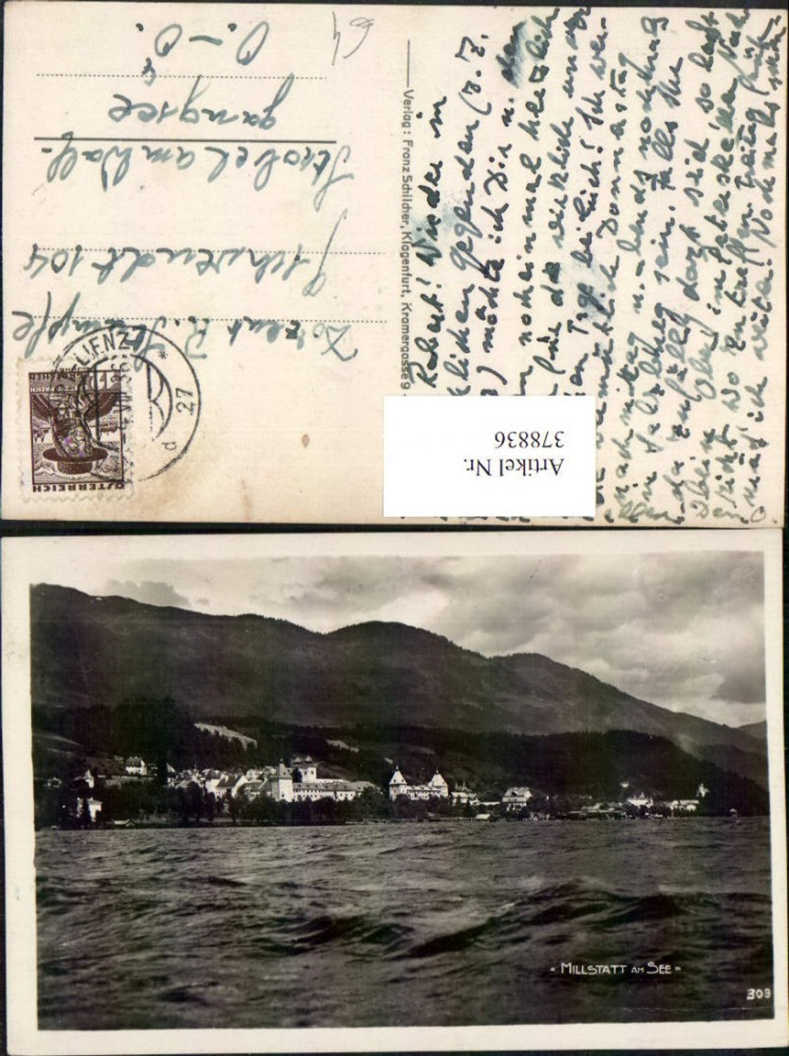 378836,Millstatt am See Totale Bergkulisse