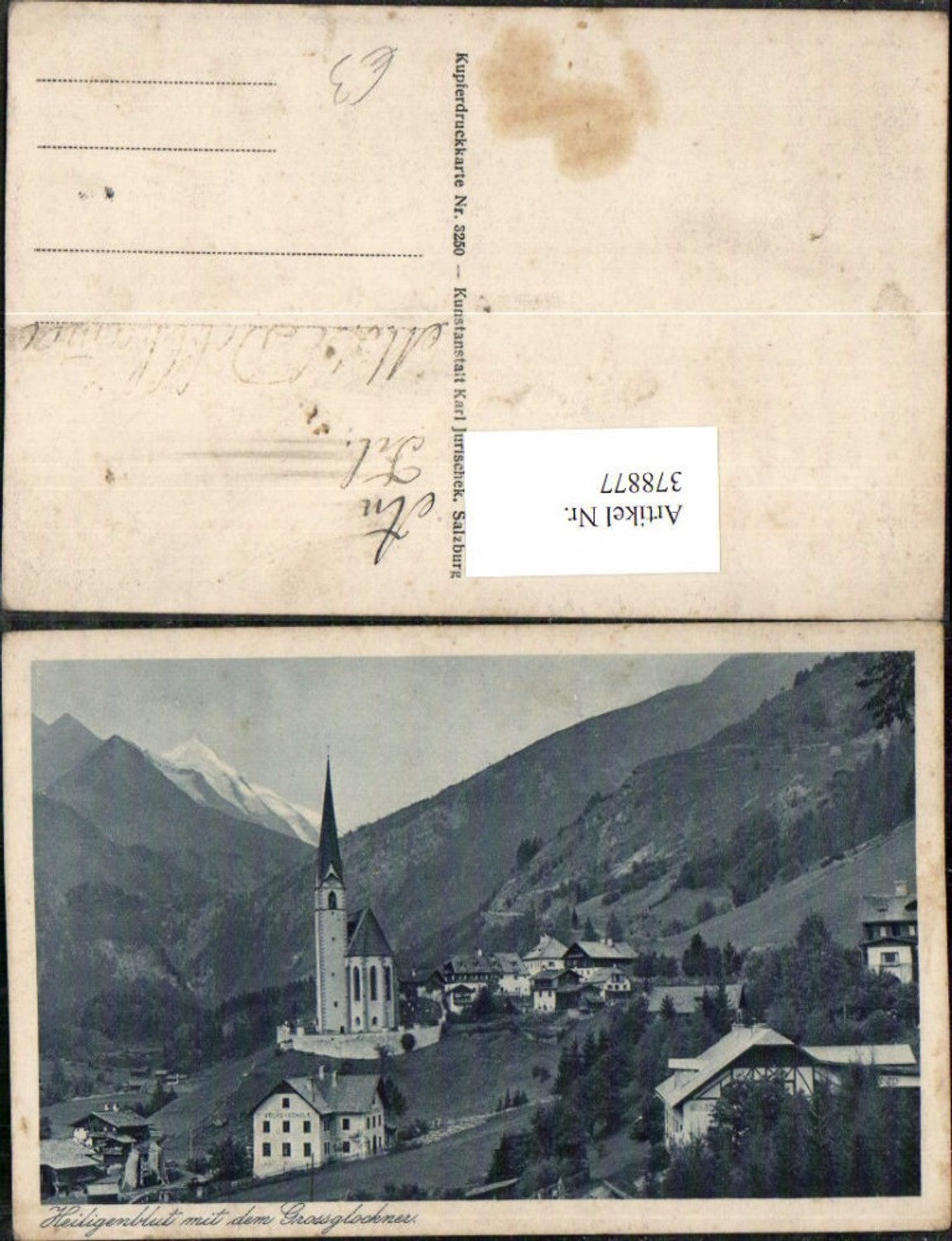 378877,Heiligenblut Totale m. Großglockner Bergkulisse