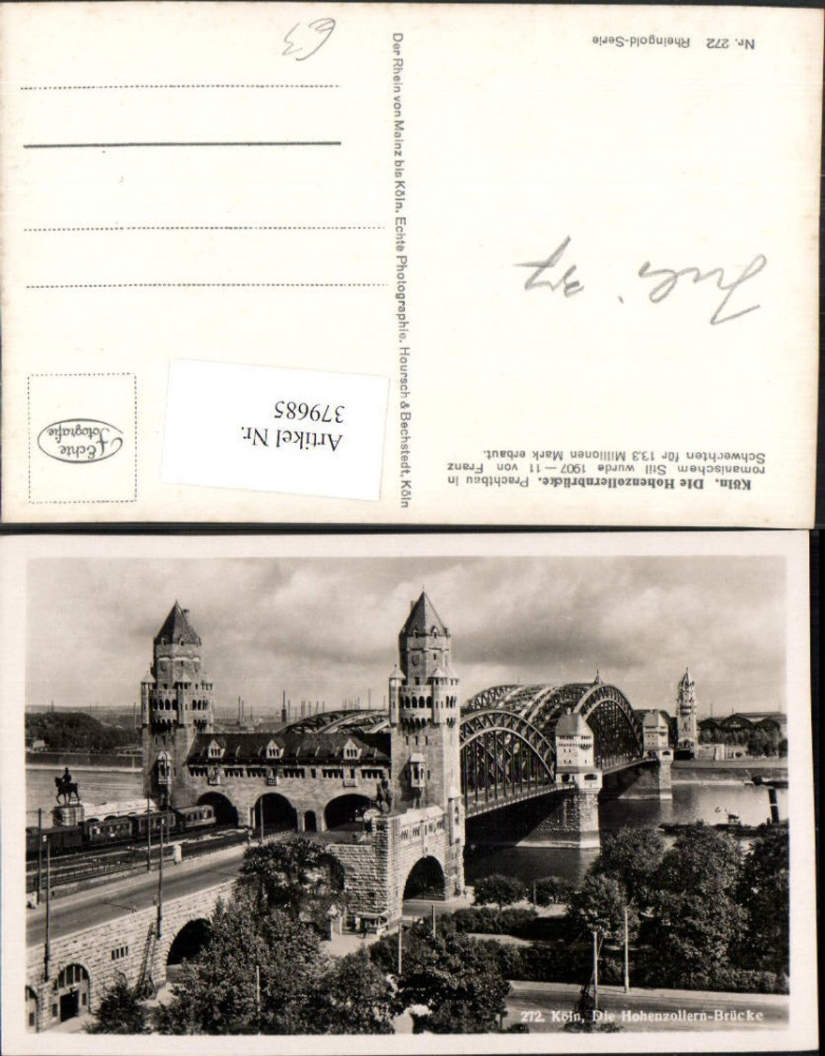 379685,Köln am Rhein Hohenzollern-Brücke