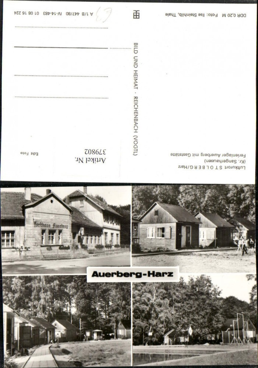 379802,Stolberg im Harz Auerberg Forsthaus Gaststätte Ferienlager Mehrbildkarte