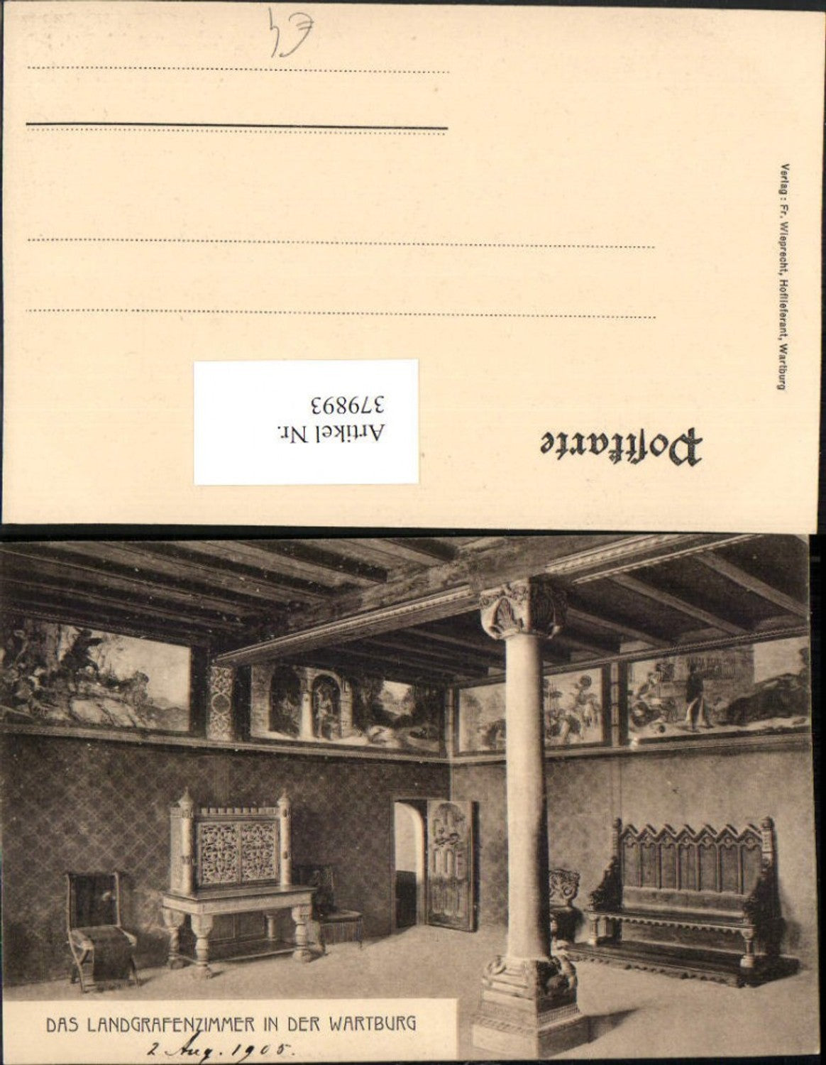 379893,Eisenach Wartburg Landgrafenzimmer Innenansicht