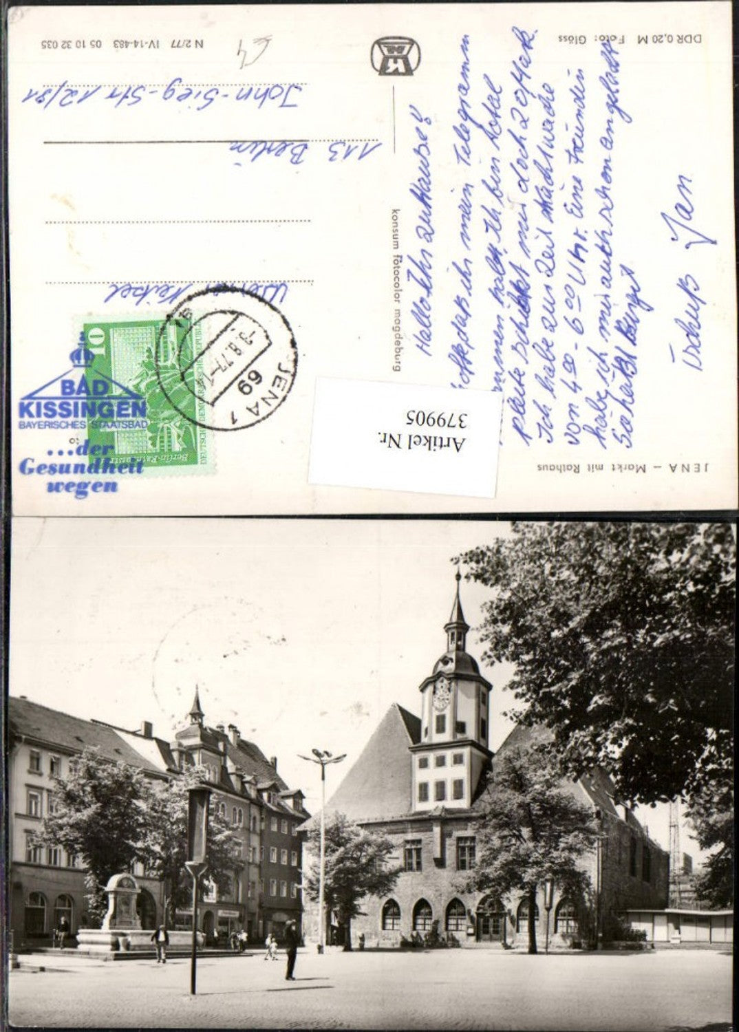 379905, Jena Market with Town Hall