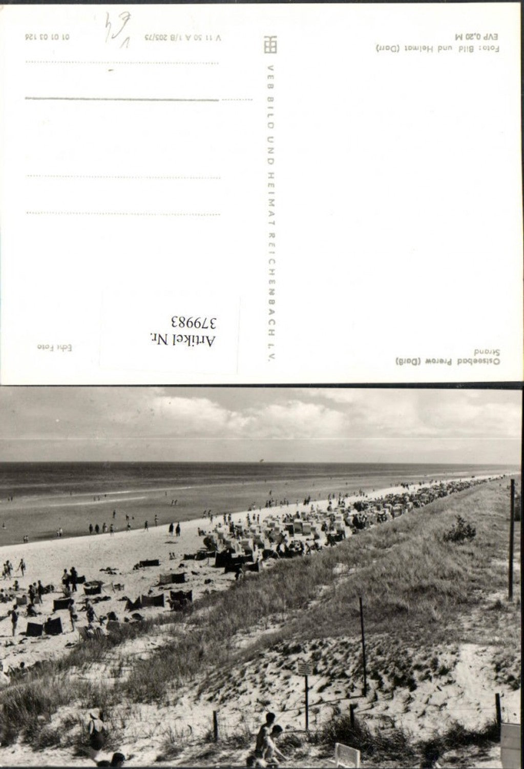 379983,Ostseebad Prerow Darß Strand Strandleben pub VEB