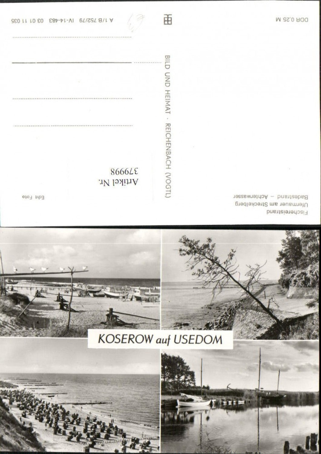 379998,Koserow auf Usedom Strand Fischereistrand Mehrbildkarte