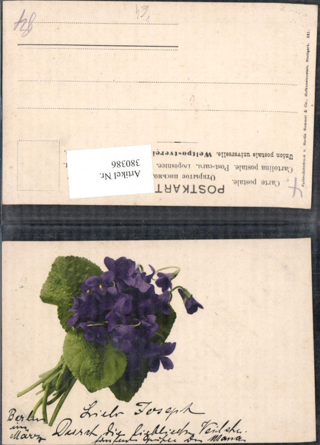Alte Ansichtskarte – Old Postcard