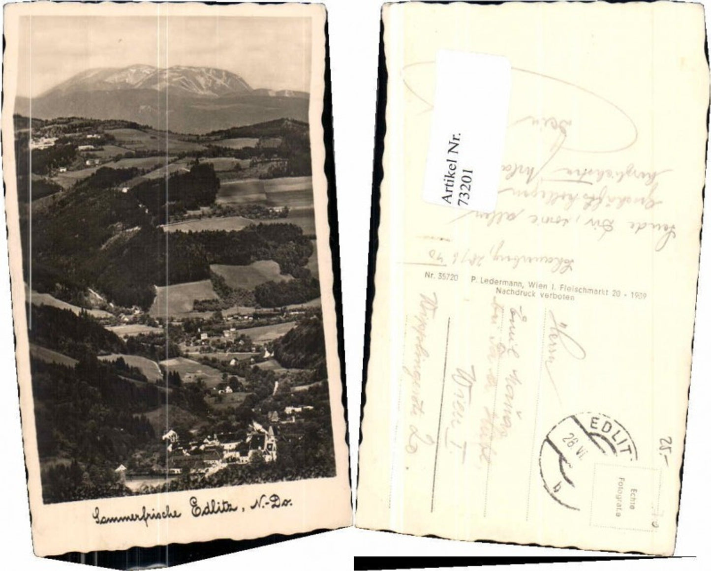 73201,Sommerfrische Edlitz um 1939