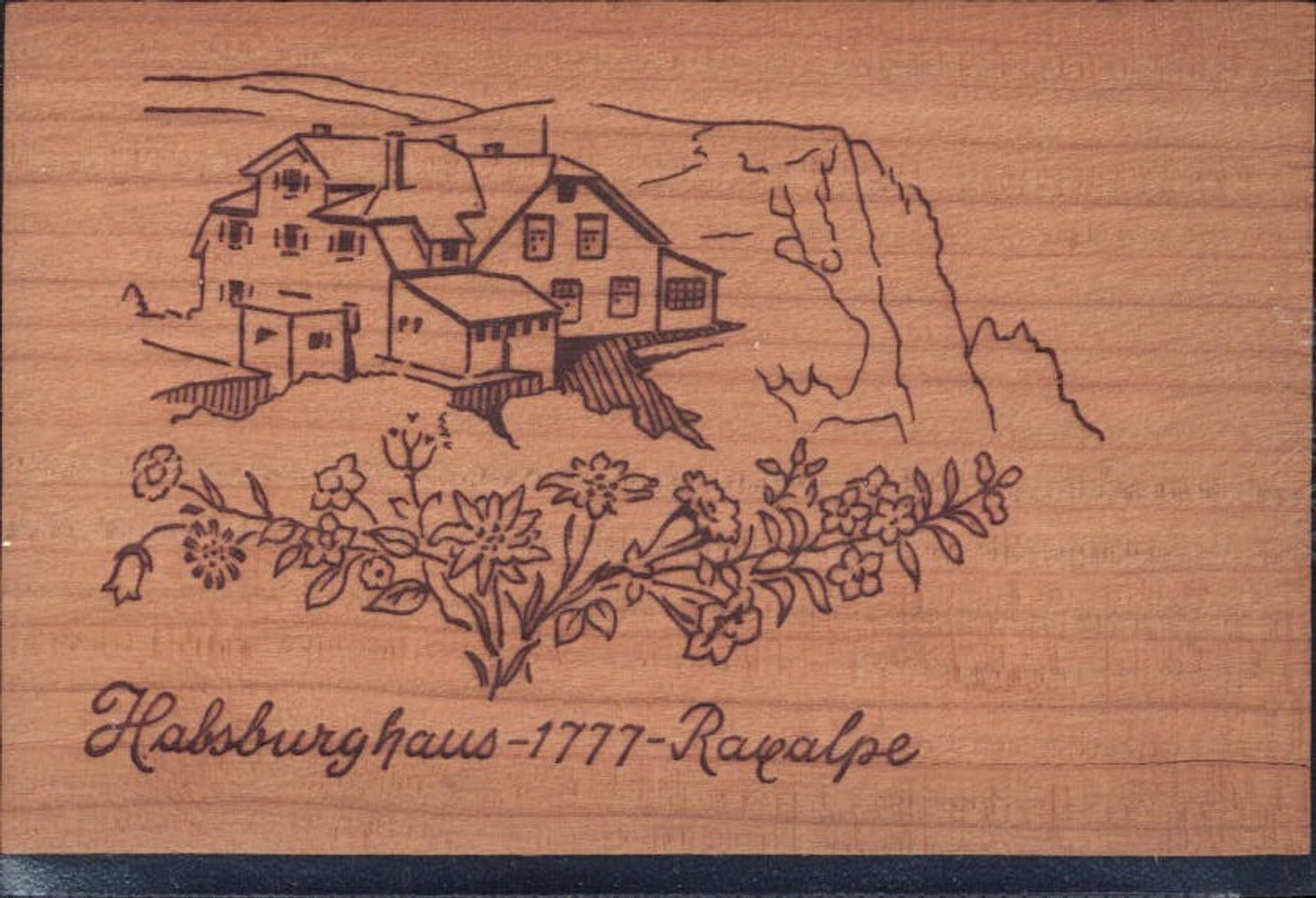 380497,Material Ak Holz Habsburghaus 1777 Raxalpe Naßwald Blumen