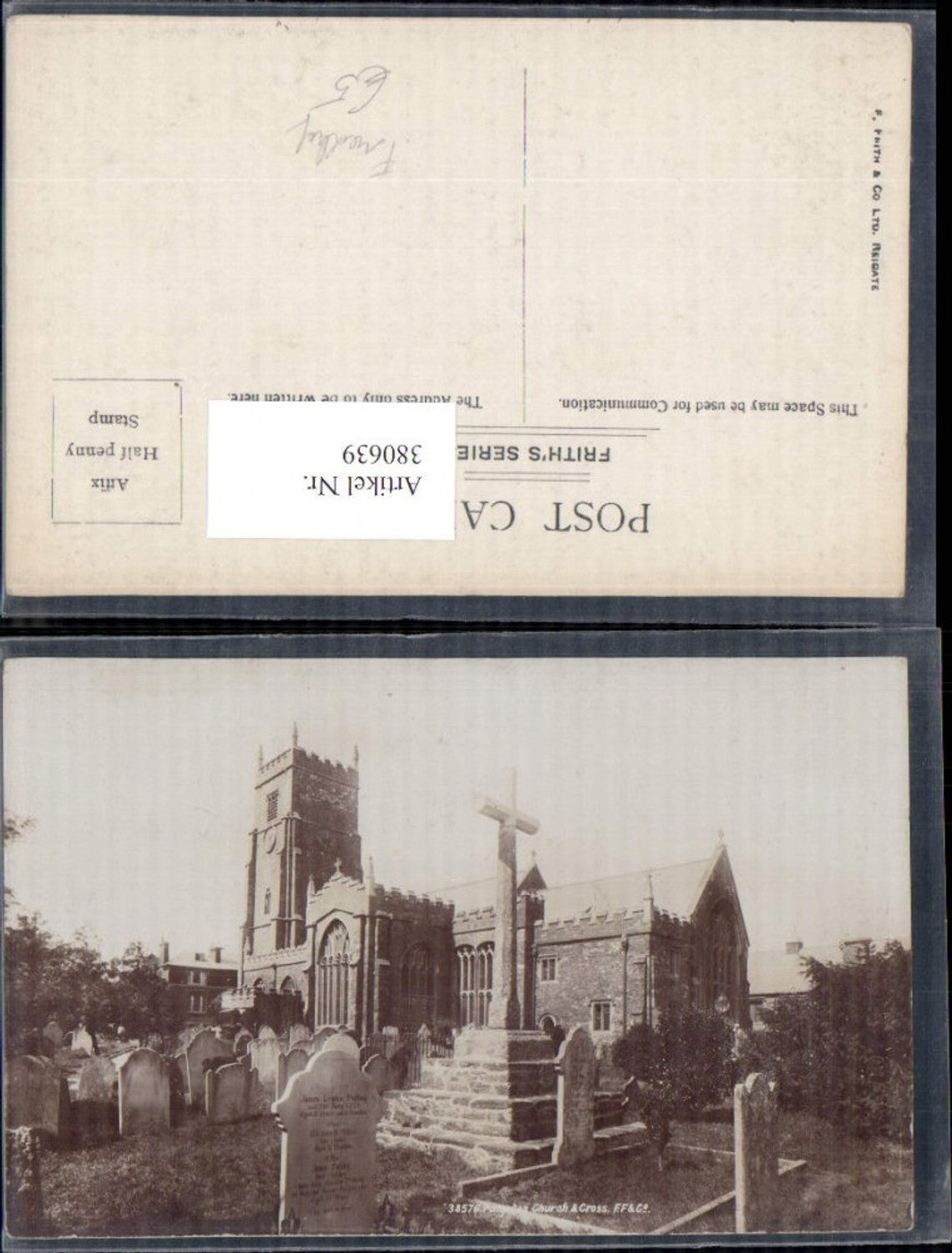 380639,Kirche Paignaton Church and Cross Friedhof Kreuz