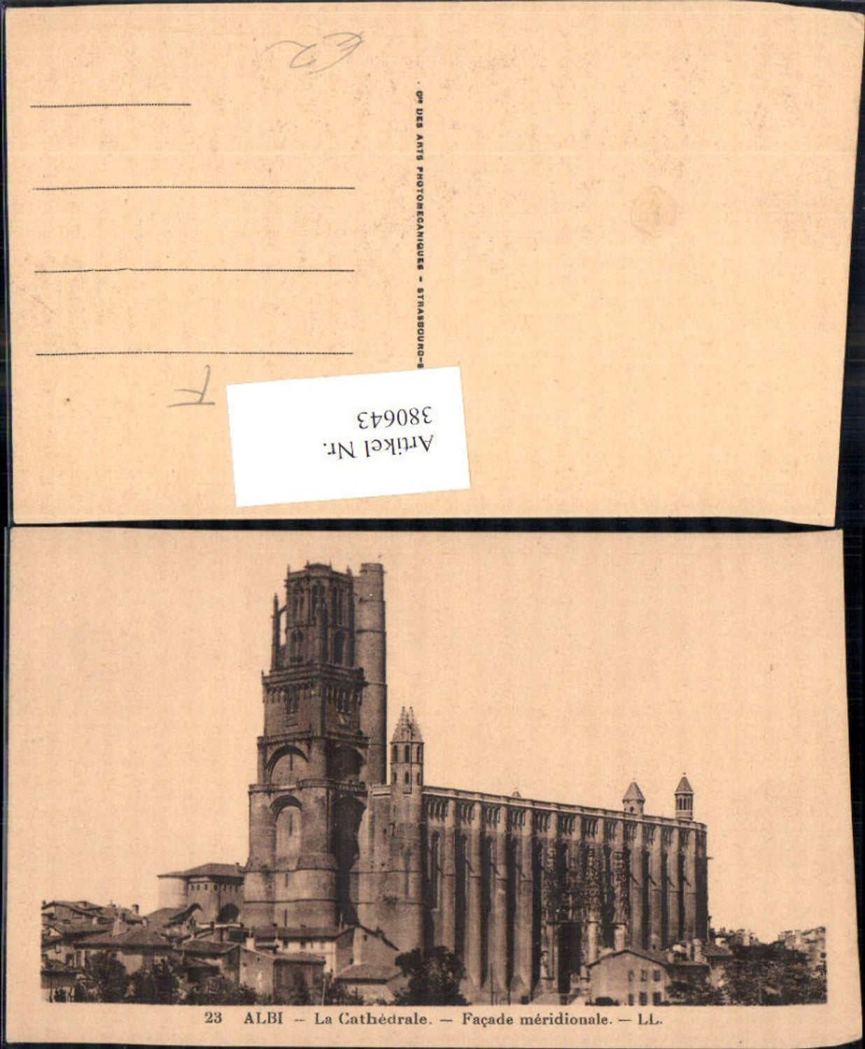 380643,Kirche Albi La Cathedrale Facade meridionale