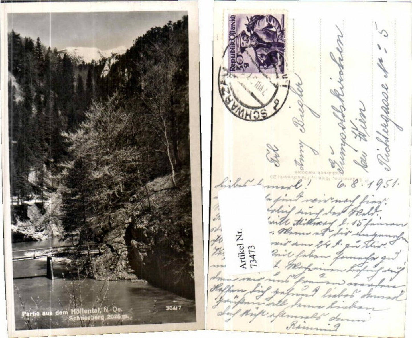 73473,Höllental Nasswald Schwarzau Partie