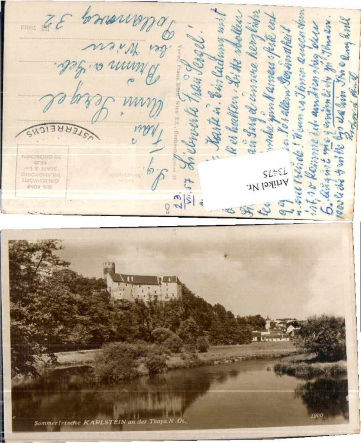 73475,Sommerfrische Karlstein a.d. Thaya