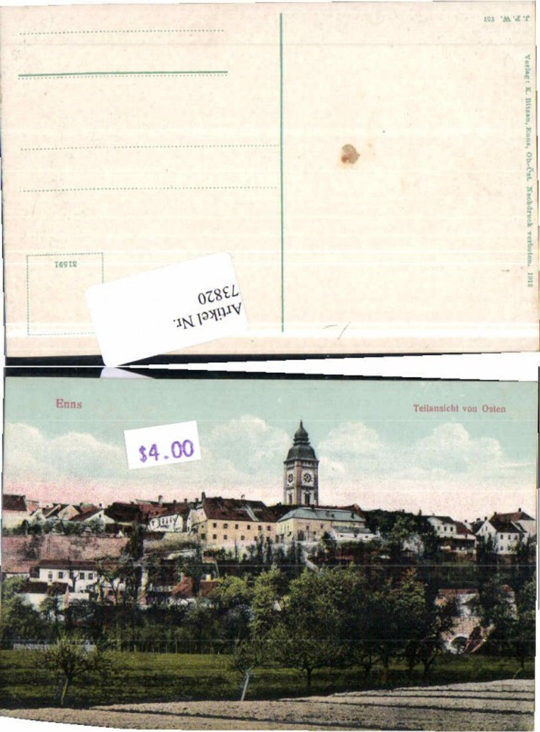 73820,Enns Teilansicht von Osten aus RAR 1912