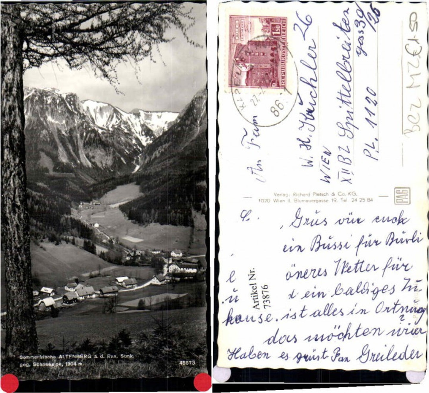 Alte Ansichtskarte – Old Postcard