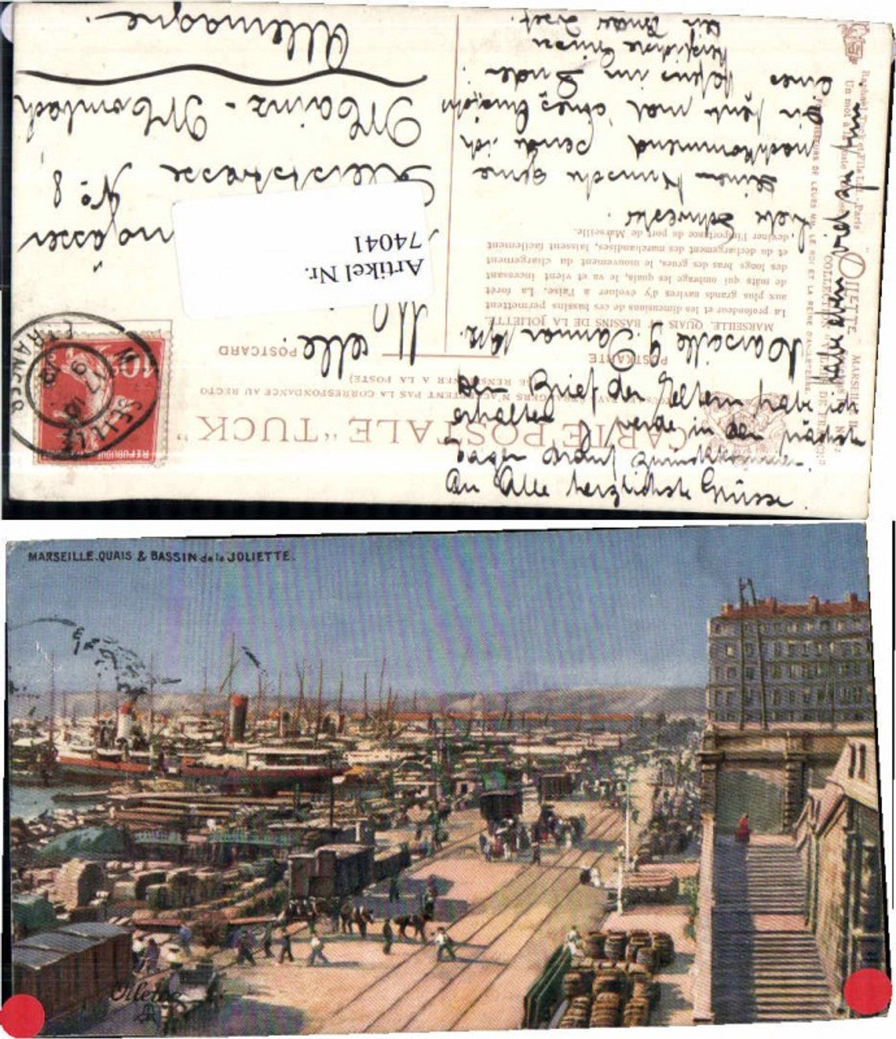 74041,Tuck Oilette 948-12 Marseille Hafen Quai Bassin