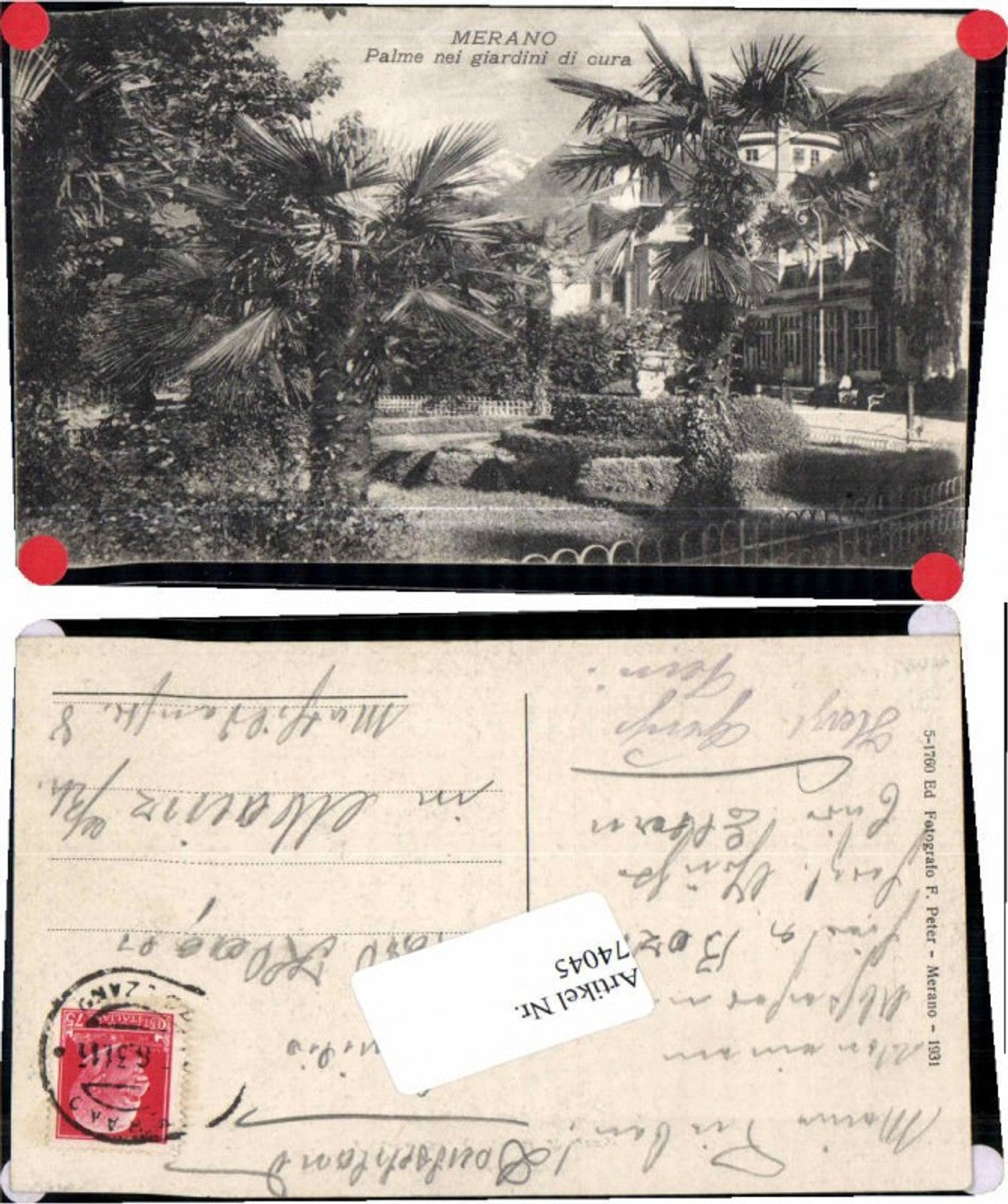 Alte Ansichtskarte – Old Postcard