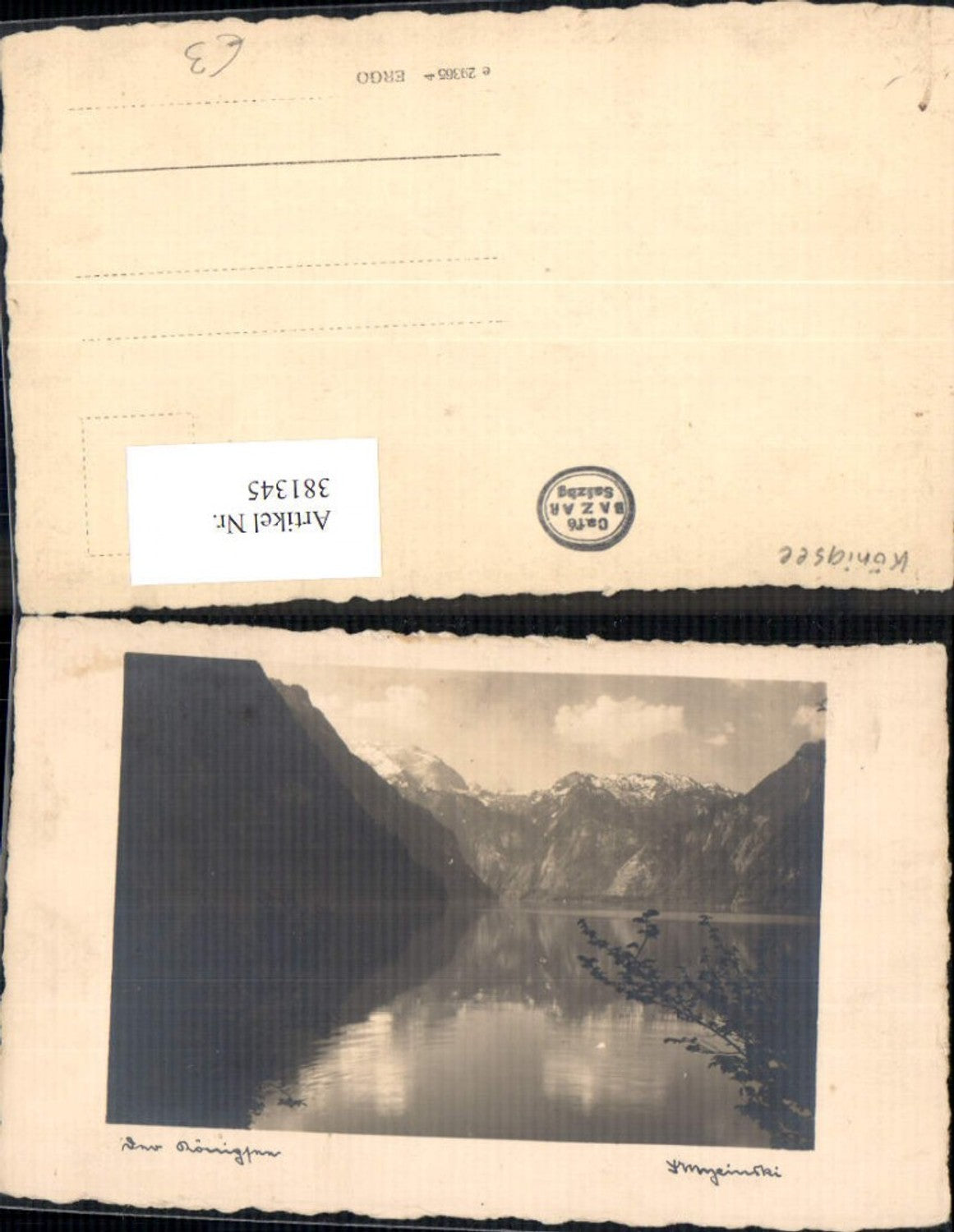 381345,Fotokunst Königssee Stimmungsbild Landschaft Bergkulisse